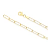 Sterling Silver & 18ct Gold Plated Vermeil 70 Gauge 20" Paper Link Chain Necklace 4 Sterling Silver & 18ct Gold Plated Vermeil 70 Gauge 20" Paper Link Chain Necklace