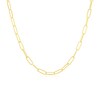 Sterling Silver & 18ct Gold Plated Vermeil 110 Gauge 20" Paper Link Chain Necklace