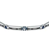 Maserati Men's Silver & Blue Tone Ceramic Detail Bracelet 3 Maserati Men's Silver & Blue Tone Ceramic Detail Bracelet