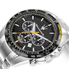 Maserati Traguardo Men's Black Chronograph Dial Stainless Steel Bracelet Watch 5 Maserati Traguardo Men's Black Chronograph Dial Stainless Steel Bracelet Watch
