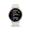 Garmin Vivoactive 5 Ivory And Cream Silicone Strap Smartwatch