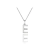 Hot Diamonds Sterling Silver Diamond Set Micro 'E' Pendant Necklace