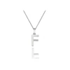 Hot Diamonds Sterling Silver Diamond Set Micro 'F' Pendant Necklace