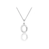 Hot Diamonds Sterling Silver Diamond Set Micro 'O' Pendant Necklace