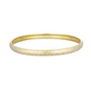 Together Silver & 9ct Bonded Gold Diamond Cut 5mm Bangle