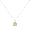 Disney 100 Sterling Silver & 18ct Gold Plated CZ Mickey Mouse Double-sided Pendant Necklace