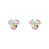 Disney 100 Sterling Silver Plated Crystal Minnie Mouse Stud Earrings