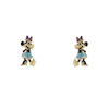 Disney 100 18ct Yellow Gold Plated Ruby Minnie Mouse Stud Earrings