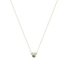 Disney 100 Sterling Silver & 18ct Yellow Gold Crystal Minnie Mouse Pendant Necklace