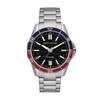 Armani Exchange Men's Black Wave Textured Dial Stainless Steel Bracelet Watch