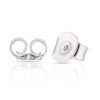 Children's Sterling Silver Pastel Striped Heart Studs 3 Children's Sterling Silver Pastel Striped Heart Studs