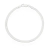 Sterling Silver Textured Flat Snake Chain Bracelet 5 Sterling Silver Textured Flat Snake Chain Bracelet