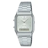 Casio Collection AQ-230A-7AMQYES Silver Digital Dial Bracelet Watch