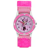 Disney Minnie Mouse Pink Patterned Strap Time Teacher Watch