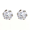 9ct Yellow Gold & Cubic Zirconia 4mm Stud Earrings