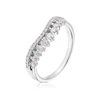 9ct White Gold 2 Row 0.34ct Diamond Shaped Wedding Ring 3 9ct White Gold 2 Row 0.34ct Diamond Shaped Wedding Ring