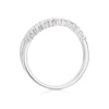 9ct White Gold 2 Row 0.34ct Diamond Shaped Wedding Ring 4 9ct White Gold 2 Row 0.34ct Diamond Shaped Wedding Ring