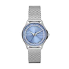 Armani Exchange Ladies' Blue Dial Stainless Steel Mesh Strap Watch
