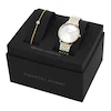 Armani Exchange Ladies' Two Tone Stainless Steel Watch and Bracelet Set 3 Armani Exchange Ladies' Two Tone Stainless Steel Watch and Bracelet Set