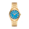 Michael Kors Lennox Ladies' Marble Dial Gold Tone Stainless Steel Watch