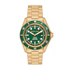 Michael Kors Maritime Men's Green Dial Gold Tone Stainless Steel Watch