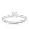 Engagement Ring The Forever Diamond Platinum Princess Cut Solitaire 0.33ct Diamond Ring