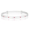 Children's Sterling Silver Pink Heart Expander Bangle