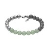 Armani Exchange Men's Green Hematite Beaded Bracelet