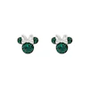 Disney Minnie Mouse Sterling Silver May Birthstone Crystal Earrings