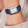Accurist Ladies' Rectangle 26mm Dial Blue Leather Strap Watch 10 Accurist Ladies' Rectangle 26mm Dial Blue Leather Strap Watch