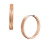 Fossil Harlow Ladies' Linear Texture Rose Gold Tone 37mm Hoop Earrings 4 Fossil Harlow Ladies' Linear Texture Rose Gold Tone 37mm Hoop Earrings