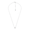 Michael Kors Kors Ladies' Sterling Silver Rhodium Plated Logo Pendant Necklace 3 Michael Kors Kors Ladies' Sterling Silver Rhodium Plated Logo Pendant Necklace
