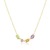 9ct Yellow Gold Cleo Multi Gem Multi Shape Necklace