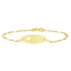 Children's 9ct Yellow Gold Heart ID Bracelet