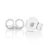 Sterling Silver Cubic Zirconia Oval Drop Earrings 3 Sterling Silver Cubic Zirconia Oval Drop Earrings