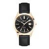 Accurist Men's Everyday 40mm Dial Black Leather Strap Watch