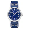 Accurist Men's Aviation 41mm Dial Blue Leather Strap Watch