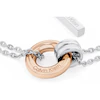 Calvin Klein Ladies' Two Tone Stainless Steel & Rose Gold Circle Double Chain Bracelet 3 Calvin Klein Ladies' Two Tone Stainless Steel & Rose Gold Circle Double Chain Bracelet