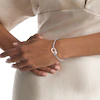 Calvin Klein Ladies' Two Tone Stainless Steel & Rose Gold Circle Double Chain Bracelet 4 Calvin Klein Ladies' Two Tone Stainless Steel & Rose Gold Circle Double Chain Bracelet