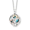 Angel Whisperer Sterling Silver Rhodium Plated CZ Heaven Pendant Necklace
