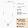 Angel Whisperer Sterling Silver Rhodium Plated CZ Heaven Pendant Necklace 6 Angel Whisperer Sterling Silver Rhodium Plated CZ Heaven Pendant Necklace