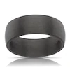 Men's Carbon Fibre Black Tone Brushed Ring