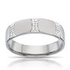 Sterling Silver Diamond Detail Signet Ring