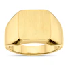 Men's Sterling Silver & 18ct Gold Plated Vermeil Signet Ring