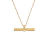 Hot Diamonds X Jac Jossa 18ct Gold Plated Hope Bar Pendant Necklace