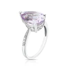 9ct White Gold Olivia Rose De France Amethyst & Diamond Ring 3 9ct White Gold Olivia Rose De France Amethyst & Diamond Ring