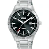 Lorus Signature Men's Black Dial Stainless Steel Bracelet Watch