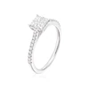 Engagement Ring 14ct White Gold Princess Cut Cluster 0.50ct Diamond Ring 3 Engagement Ring 14ct White Gold Princess Cut Cluster 0.50ct Diamond Ring