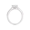 Engagement Ring 14ct White Gold Princess Cut Cluster 0.50ct Diamond Ring 4 Engagement Ring 14ct White Gold Princess Cut Cluster 0.50ct Diamond Ring