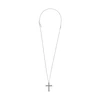 Police Whiz Antique Men's Stainless Steel Crystal Cross Pendant Necklace